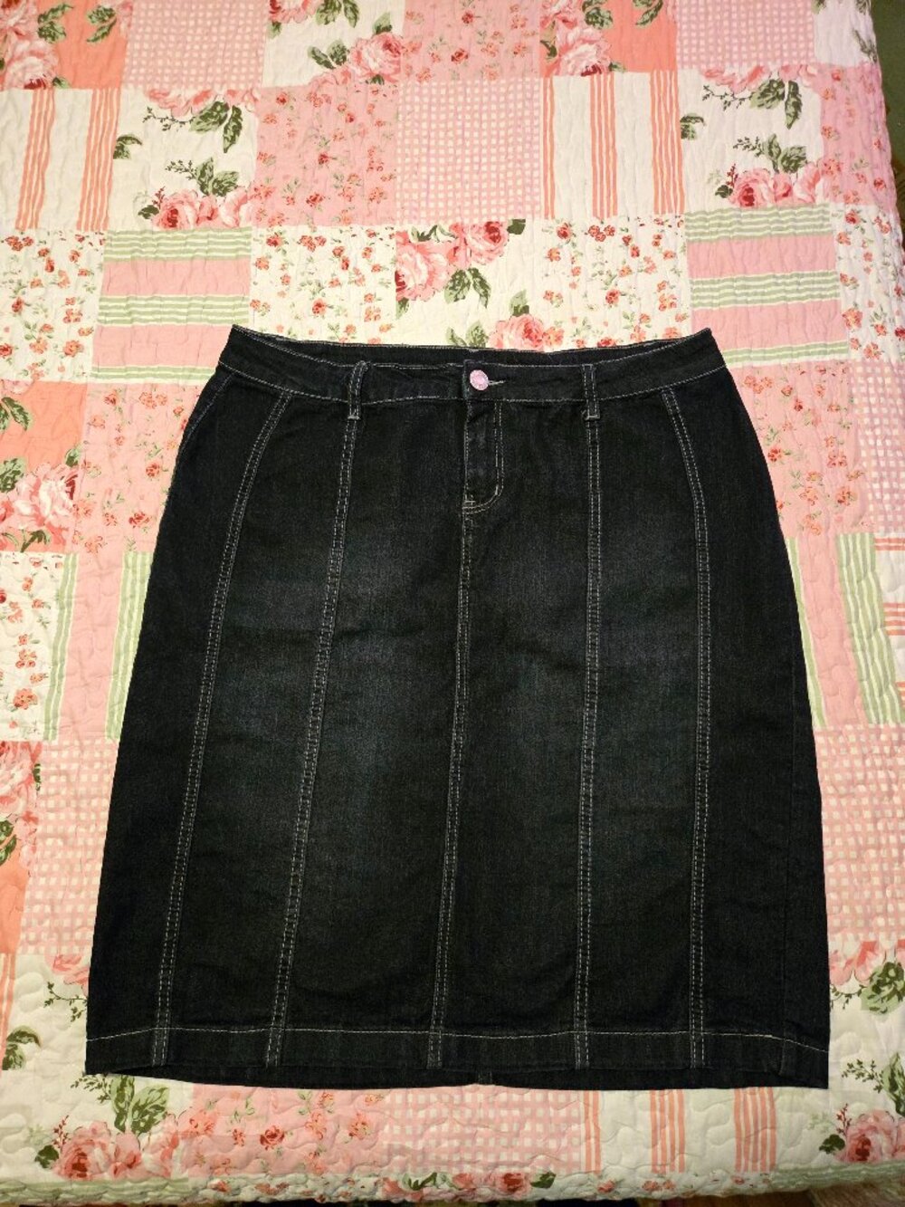 Denim Midi Skirt